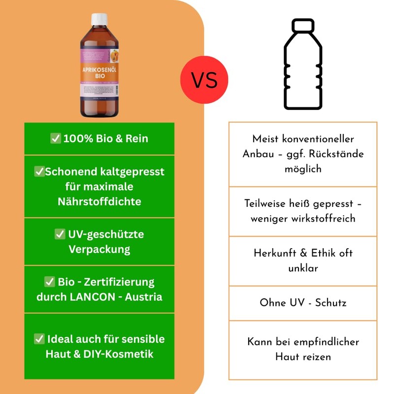Organic Apricot Kernel Oil Cold Pressed - 100% Pure Base