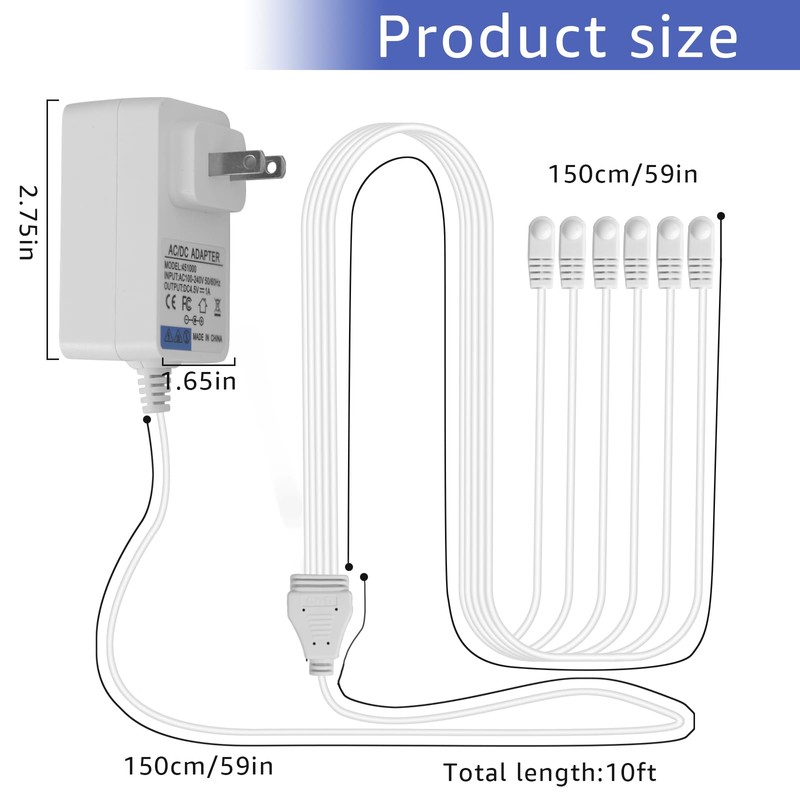 4.5V Power Adapter,for Lemax Lighting Accessories 84428 64517 74295 74269
