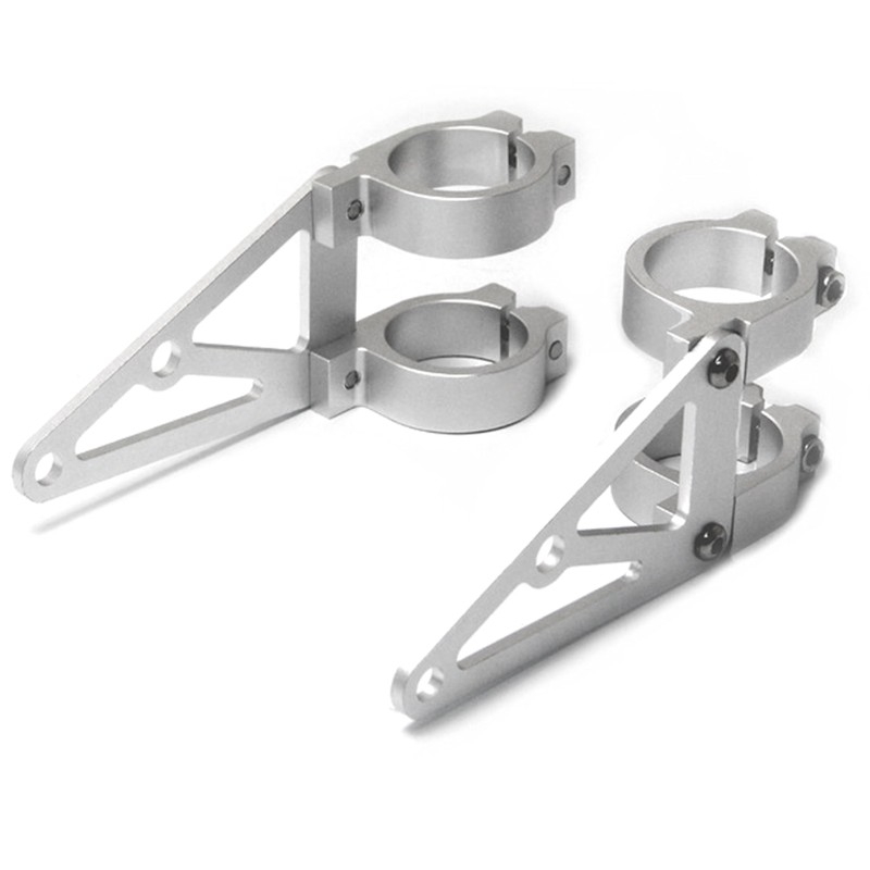 High Quality 39mm CNC Brushed Aluminium Fork Mounted Motorcycle Motorbike