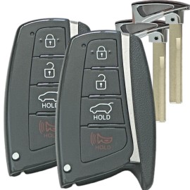 KEYXPRESS 95440-4Z200 Remote Key Fob 2 for Hyundai Santa Fe 2013 2014 2015 2016 2017 2018