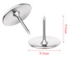ZODKSNO 1000pcs Silver Drawing Pins, 9.5mm Metal Drawing Push Pins