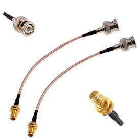 Oiyagai 2pcs SMA Female to BNC Male RF Coaxial Cable RG316 Coax Cable (30cm/11.8")