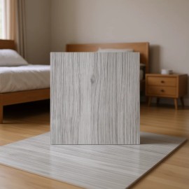 Self Adhesive Light Gray Modern Wood Grain Vinyl Floor Tiles 36 X 6 Inch 20 Tiles 0.62mm Thick DIY Bedroom FlooringQuantity: 20 pcs, Pattern: Light Gray Wood Grain