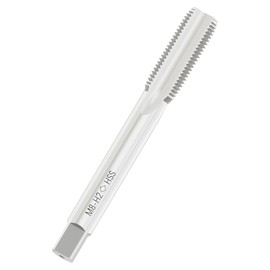 FOCMKEAS Metric Machine Tap M8 x 1.25, HSS 6542 Screw Tap H2, 3 Straight Flutes Thread Hole Repair Tools, Screw Milling Threading Machinist Repair(M8 x 1.25mm)