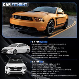 HAYIAUTO Timing Chain Kit with VVT Camshaft Sprocket Fits for Hyundai Elantra Kona Veloster, for Kia Forte Forte5 Soul Seltos 2.0L Engine Timing Chain Kit 243502E700 243702E020 Intake&Exhaust Sprocket