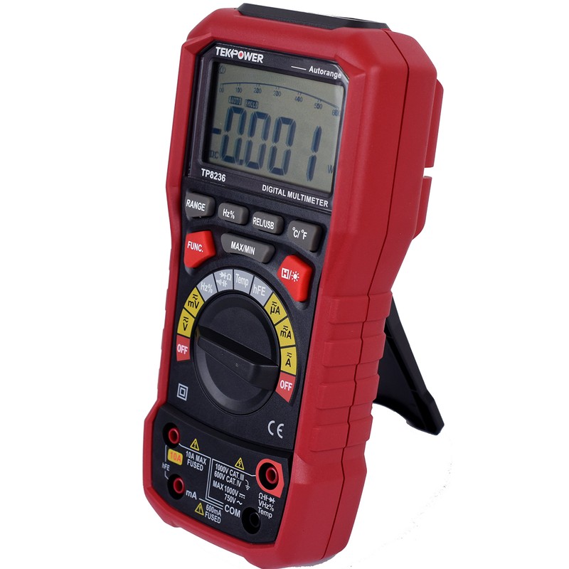 Tekpower TP8236 True RMS USB Digital Multimeter AC/DC Voltage Current