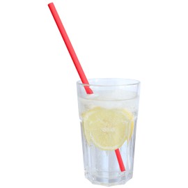 LAGETTO Jumbo Paper Drinking Straws XXL: 8 x 250 mm - 6 Colours 3 Pack Sizes - Cocktail Straws Paper Straws Paper Drinking Straws (Red, Pack of 100)
