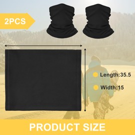 ehsbuy Winter Neck Warmer Snoods for Men Women Fleece Neck Gaiter Windproof Cold Weather Ski Face Scarf for Sports Running Cycling