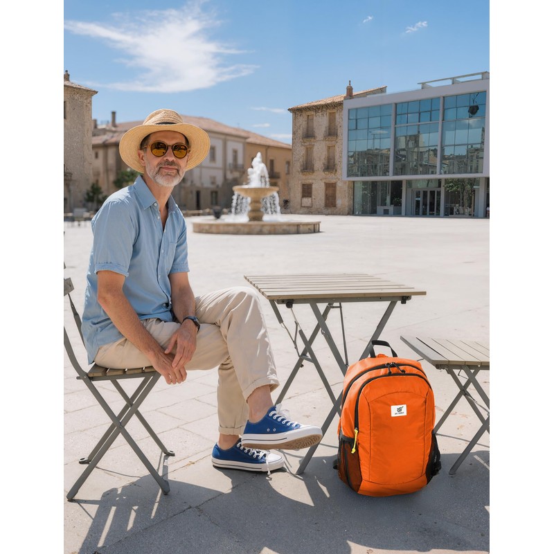 SKYSPER ISHELL16 Flatbar Lightweight Hiking Backpack with RFID Security Daypack