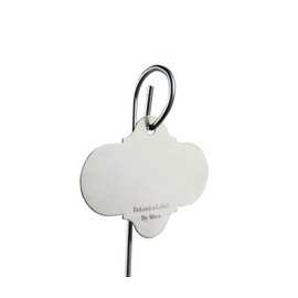 Bosmere Wren H436 Professional 21-Inch Stainless Steel Stake with Stainless Steel Re-Usable Plant Tag, 6-Pack