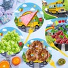MOIZYNG 96 PCS Back to School Bus Plates and Napkins