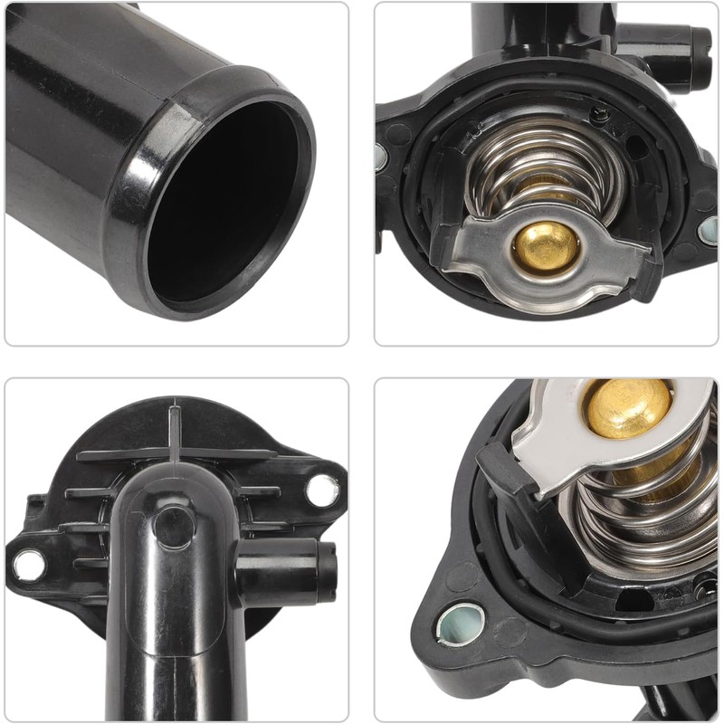 330424 Thermostat Housing Assembly Compatible with Maserati Ghibli Levante Quattroporte