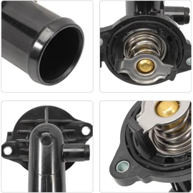 330424 Thermostat Housing Assembly Compatible with Maserati Ghibli Levante Quattroporte 2014-2021 323056