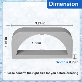 Magnetic Ice Scoop holder Replacement for GE Opal Nugget ice makers Grey 2pcs,Perfectly Designed for Models 1.0 & 2.0