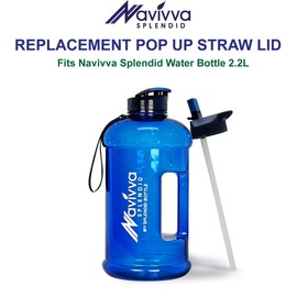 NAVIVVA SPLENDID Replacement Straw Lid, Easy Fit, Durable and Strong (Navy-Blue)