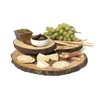 Lipper International Acacia Bark 3 Tier Swivel Server