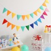 49ft Felt Bunting Banner, ZODKSNO Rainbow Fabric Triangle Flags 6