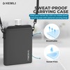 Hemli Flat Water Bottle with Carrying Case – Thin Square