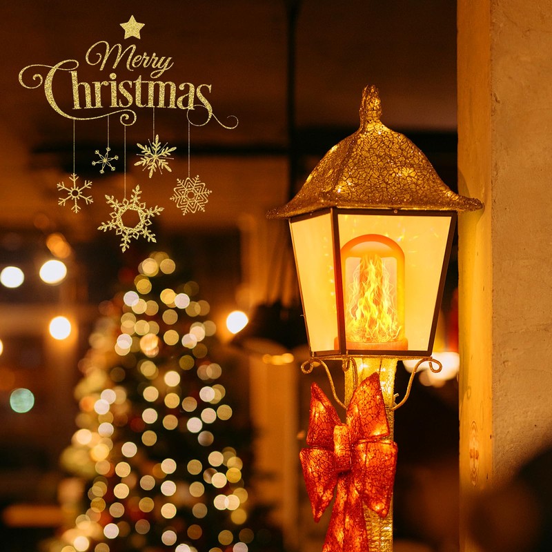 CPPSLEE Upgraded LED Flame Light Bulbs, 4 Modes Flickering Light