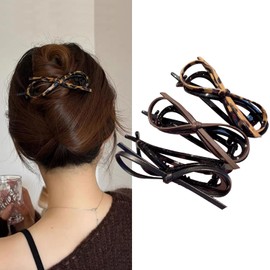 Hair Clips Flat Hair Clips, Flat Claw Exquisite Hair Pins Accessories Set for Holiday Party for Women (3 Pcs) (Style 1, One size)