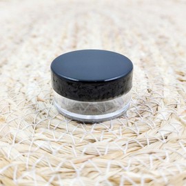 5g transparent plastic lid empty bottle (black) / 5g 투명 플라스틱 뚜껑 공병(블랙)