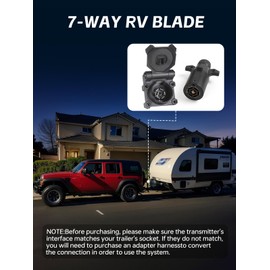 BHeadCat Wireless Trailer Lights, Dual Function Wireless Tow Lights with Strobe Lights 2-in-1, 2 Mounting Options Wireless Trailer Lights Magnetic for RV, Trucks, Boat, Vehicle, Caravan