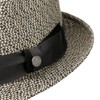 Stetson Meliott Trilby Fabric Hat Summer Women Men, black-white, M