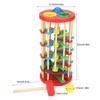 Colorful Wooden Knock Ball Ladder Toy Intelligence Development Kids Children