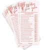Wedding Shoe Game Cards for Bridal Shower, 25 Guests, Pink,