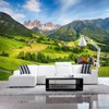 HONOKBNM Mural Wallpaper 3D Wallpaper Natural Landscape Mountain Blue Sky