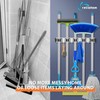 reliahom 2 Pack Broom Holder Mop Hanger Wall Mount Metal