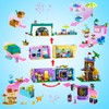 HOGOKIDS Girl Friends Family House Building Toy with Light for