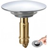 Zhenghebuy Pop Up Sink Plugs,Pop Up Click Clack Plug,Bathroom Sink