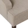 HomePop Swoop Arm Accent Chair, Tan
