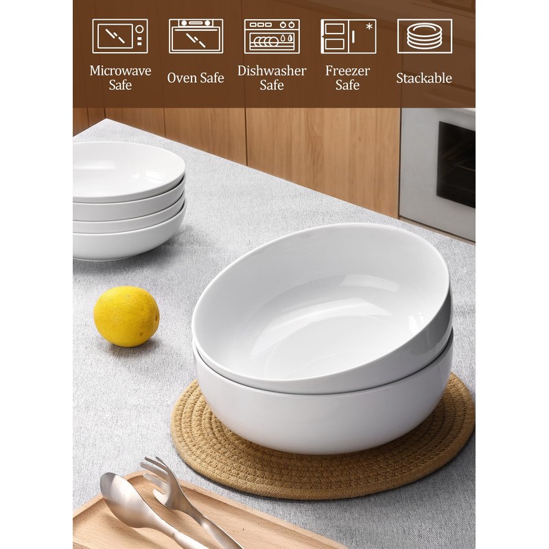 Yedio Pasta Serving Bowls 120 Ounce 9.7” Large Serving Bowls,