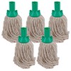 Red Disposable Cotton Mop Head Replacements PY Yarn Traditional String