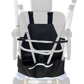 Walker Holder for Mobility Scooters & Power Chairs - Rollator Stand Support Storage Accessories, 24.4" L x 25”W x 11.4”D