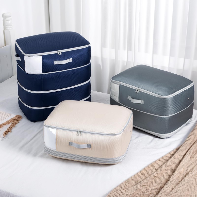 DIMJ 260L Duvet Storage Bags - Large Capacity Bedding Storage