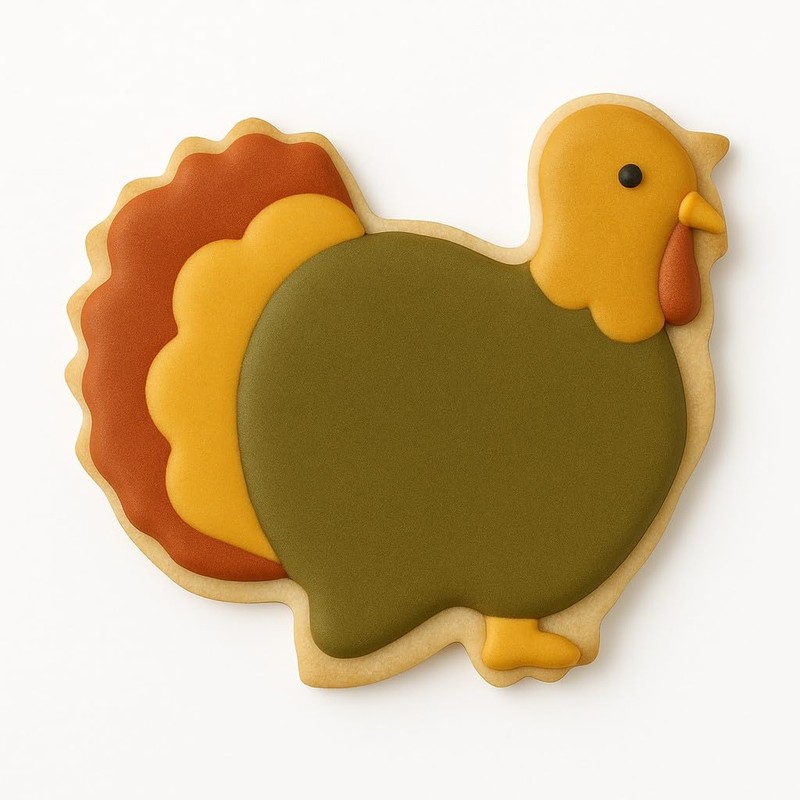 Thanksgiving Turkey 3.75 Inch Cookie Cutter from The Cookie Cutter