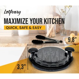 LOTFVARY Chicken Shredder 11” - Premium Chicken & Meat Shredder Tool Twist for Effortless Shreddering - Durable Essential for Home Chefs - Anti-Slip, Dishwasher Safe, Black