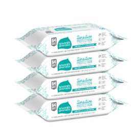 Seventh Generation, Baby Wipes, Unscented and Sensitive,64 Count (Pack of 4)