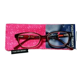 Foster Grant Coloread Wine Evalina Women's Reading Glasses with Case +1.25