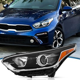 TTUN AUTO Headlights Assembly Compatible with 2019 2020 2021 Kia Forte Without Daytime Running Lamp Driver Side
