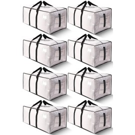 HOMESURE Heavy Duty Moving Bags - 8 Pack Water-Resistant Storage Totes