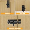 Yoohey 2.5 Inch Barrel Bolt Latch, Black Metal Door Latch