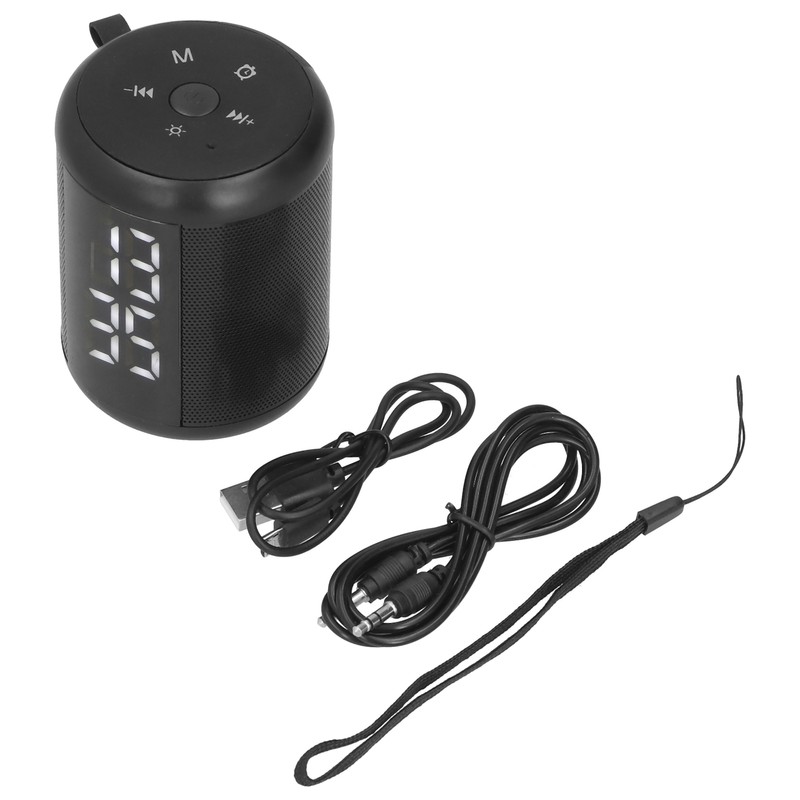 Bluetooth Speaker Alarm Clock Multifunctional Dual Alarm Clock LED Screen