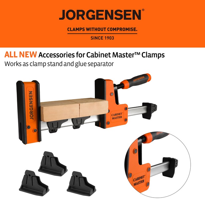 Jorgensen Cabinet Master 2-in-1 Glue Separator & Clamp Stand (3PK),