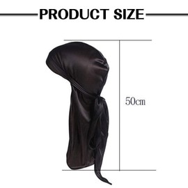1 Pcs Silky Durag – Silk Du Rags for Men, Smooth and Comfortable Hair Protection, Ideal for Waves, Braids, and Curls