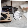 Mobestech Silent Alarm Clock Metal Digital Clock for Bedside Table