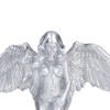 Silver Angel Wing Statue Standing Sculpture Resin Desktop Garden Ornament